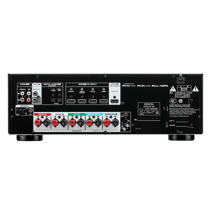 Ресивер Denon AVR-X580BT Black - рис.4