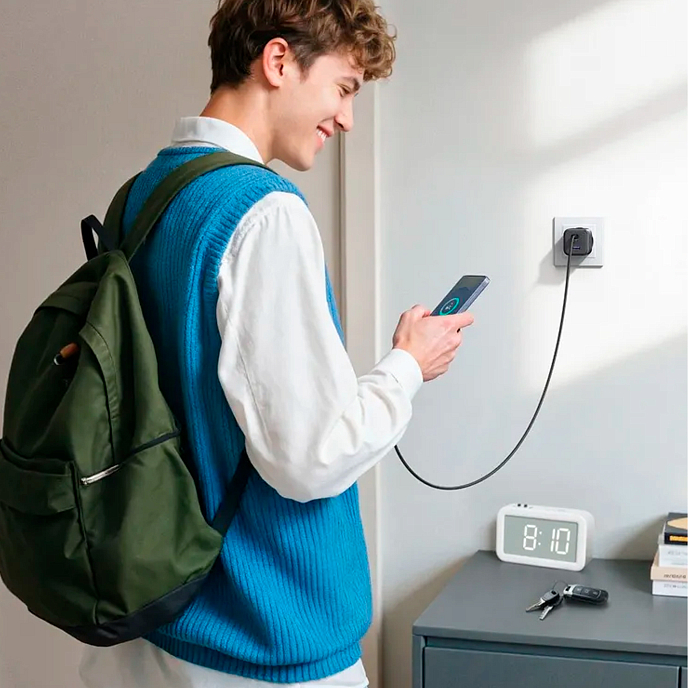 Сетевое зарядное устройство UGREEN X527 45W Grey - рис.2