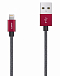 Кабель Aukey USB to Lightning Textile Cable 1.0m Red - рис.1