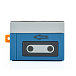 Чехол для наушников MoonDrop Golden Ages Case Blue/Grey - рис.0