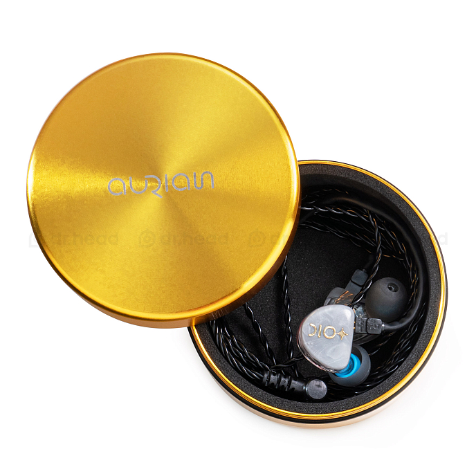 Кейс для наушников Aurian Anodized Alluminium Storage Case Gold - рис.2