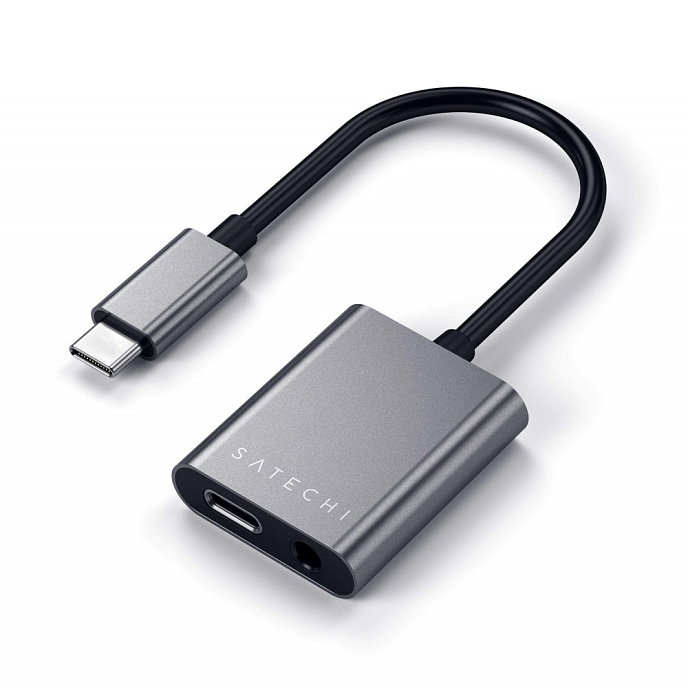 Адаптер Satechi Type-C-3.5mm adapter 5cm - рис.0
