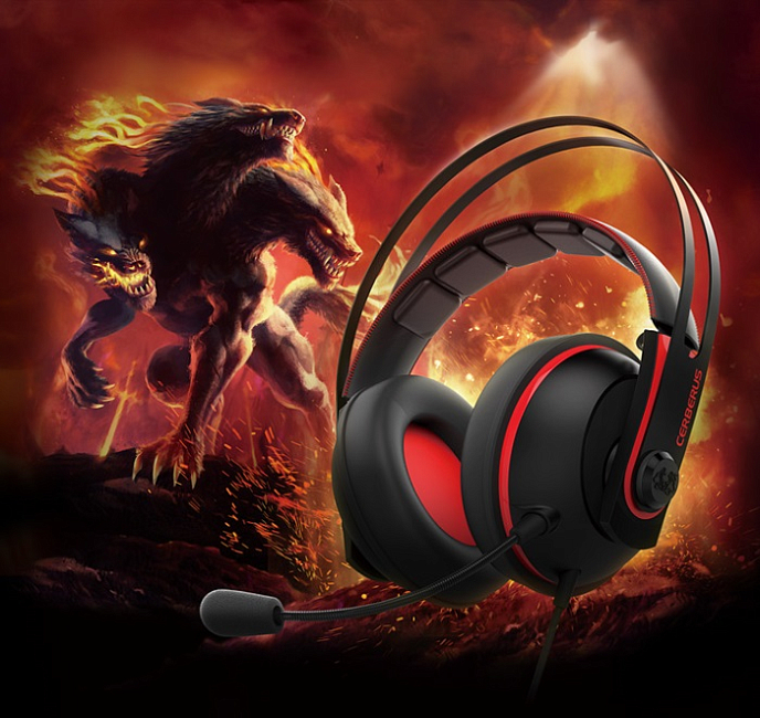 Игровая гарнитура Asus Cerberus V2 Red Black - рис.5