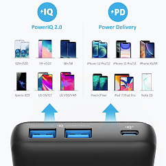 Портативный аккумулятор Anker PowerCore III Sense 20000 PD Black