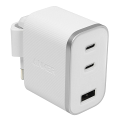 Зарядное устройство Anker Nano Charger 70W 2xUSB-C/1xUSB-A White