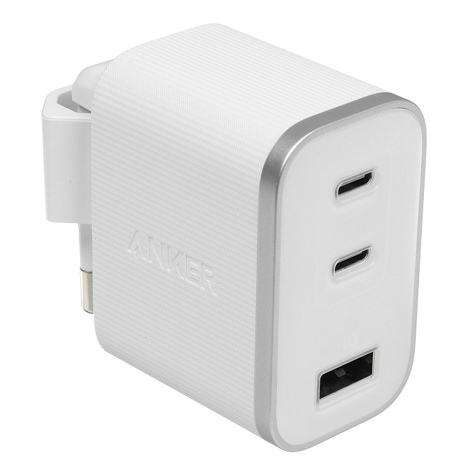 Зарядное устройство Anker Nano Charger 70W 2xUSB-C/1xUSB-A White - рис.0