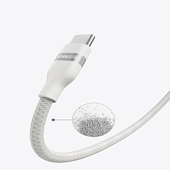 Кабель Anker USB-C/USB-C Cable 240W White 0.9m
