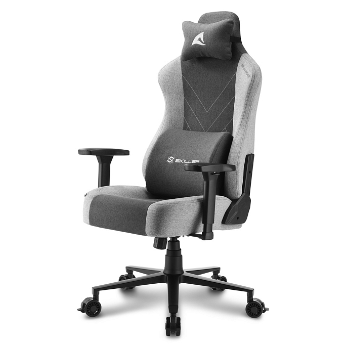 Компьютерное кресло Sharkoon Skiller SGS30 Fabric Grey Black - рис.0