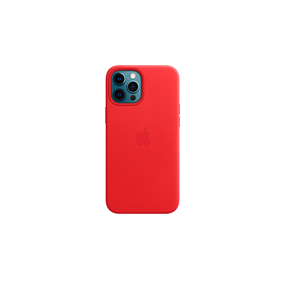 Чехол для смартфонов Apple iPhone 12 Pro Max Leather Case with MagSafe Red - рис.0