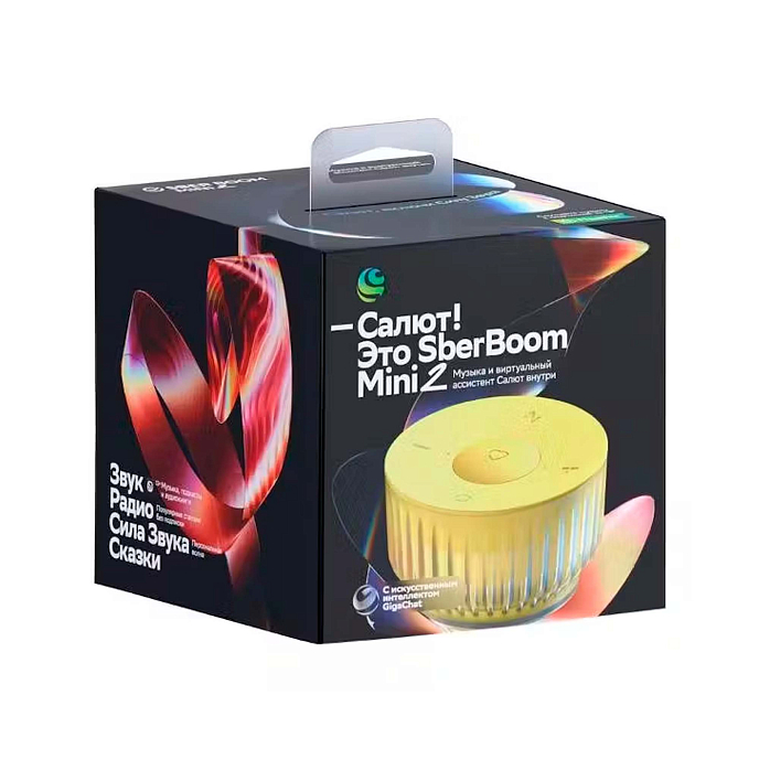 Умная колонка SberDevices SberBoom Mini 2 Electric Yellow - рис.3