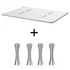 Стойка для Hi-Fi ddHiFi HS550 + SR70 x 4 Anodized Silver/Silver