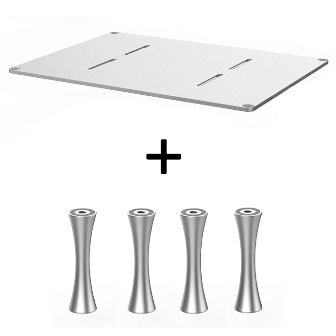 Стойка для Hi-Fi ddHiFi HS550 + SR70 x 4 Anodized Silver/Silver - рис.0