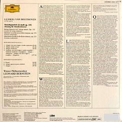 Виниловая пластинка Ludwig van Beethoven, Wiener Philharmoniker, Leonard Bernstein - Streichquartett, String Quartet, Op. 131 (Analogue, Original Source) LP