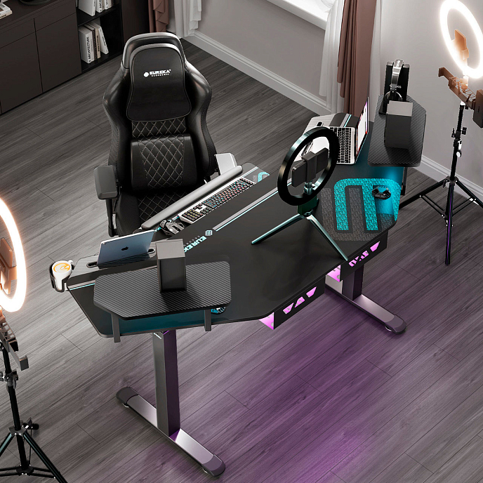 Компьютерный стол EUREKA ERK-ES71 Black - рис.6