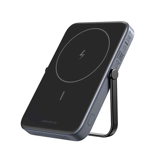 Портативный аккумулятор UGREEN PB571 UNO 5000mAh MIni Magnetic Wireless 20W Grey - рис.1