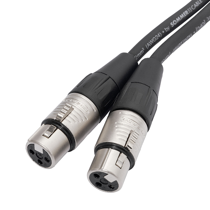 Кабель HeadMade Pro 2RCA - 2XLR-F Black 1m - рис.2