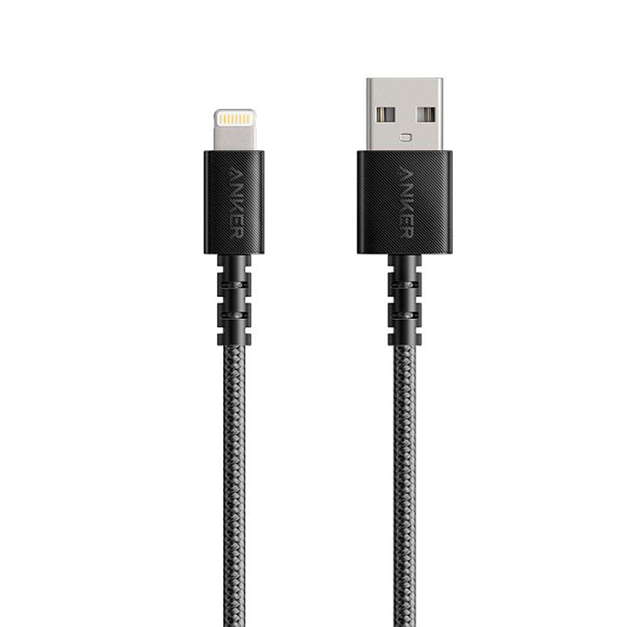 Кабель Anker PowerLine Select+ USB-A to LTG 1.8 m Black - рис.0