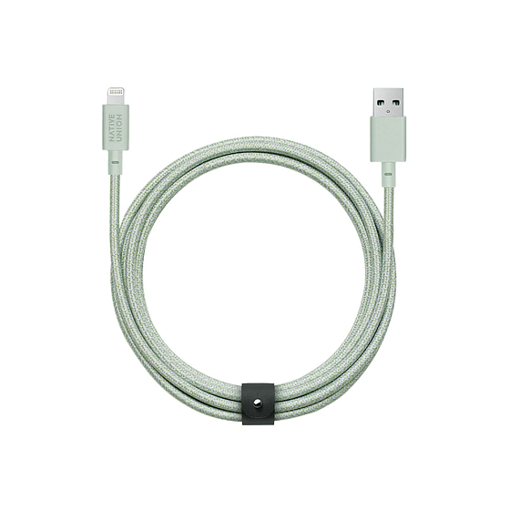 Кабель Native Union Belt XL USB-A - Lightning Sage 3m - рис.0