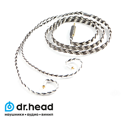 Фото - Labkable Silver Shadow mmcx to balance 2.5mm 8 wire Кабель Labkable Silver Shadow mmcx to balance 2.5mm 8 wire