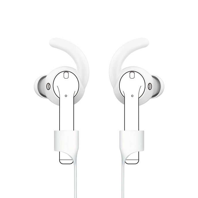 Комплект Deppa Accessories Kit for AirPods White - рис.0