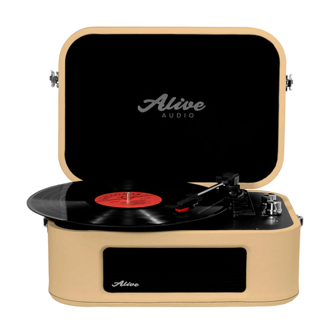 Проигрыватель винила Alive Audio STORIES cafe creme виниловый проигрыватель c bluetooth (SN AATSTR0B3F3CC)_Уценка - рис.0