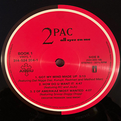 Виниловая пластинка 2Pac - All Eyez On Me - 4LP
