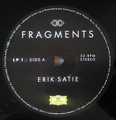 Пластинка Erik Satie - Fragments - 2LP
