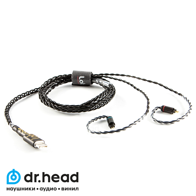 Кабель Labkable Silver Black 2pin - USB-C - рис.0