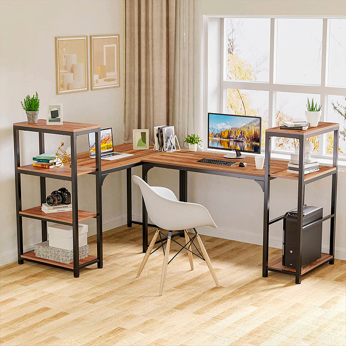 Компьютерный стол EUREKA ZX-SH140A Reclaimed Wood - рис.8