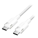 Кабель Vention USB 2.0 USB-C - USB-C 3A PD60W Braided White 1m - рис.0