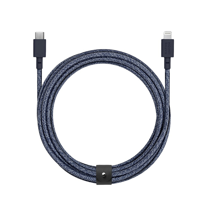 Кабель Native Union Belt USB-C - Lightning Indigo 1.2m - рис.2
