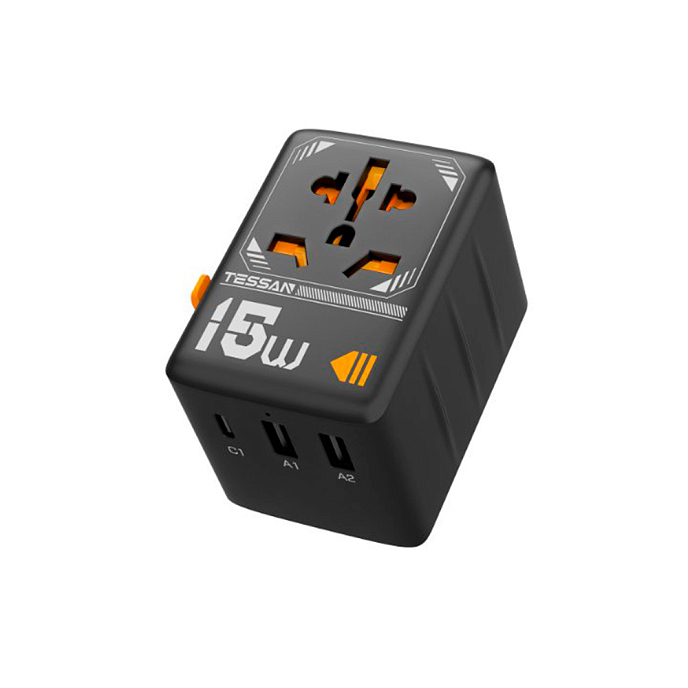 Сетевой фильтр Tessan TS-WTA01 Black - рис.0