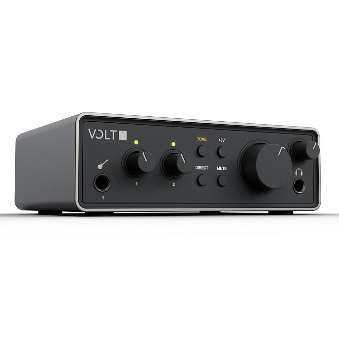 Аудиоинтерфейс Universal Audio Volt 1 Gen 2 Silver Black - рис.1