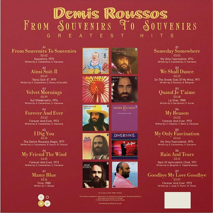 Виниловая пластинка Demis Roussos - From Souvenirs To Souvenirs - Greatest Hits LP - рис.1