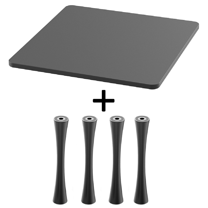 Стойка для Hi-Fi ddHiFi HS250 + SR120 x 4 Sand Black/Black - рис.0