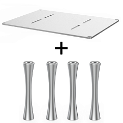 Стойка для Hi-Fi ddHiFi HS550 + SR100 x 4 Anodized Silver/Silver