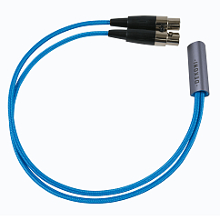 Кабель Dekoni Audio Postsplit 4-pin XLR-mini with Nylon Woven Jacket Blue