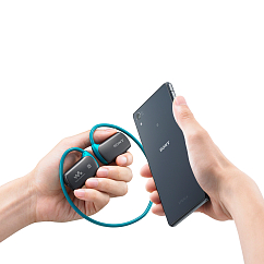 Наушники-плеер Sony NWZ-WS615 Blue