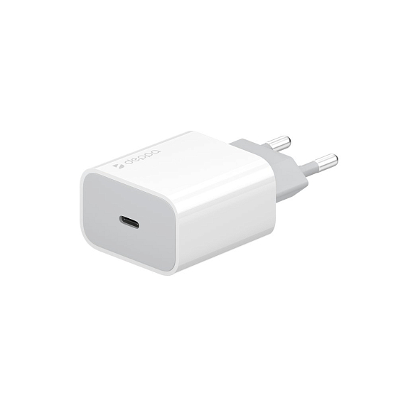Сетевое зарядное устройство Deppa USB Type-C Power Delivery 18W White - рис.0