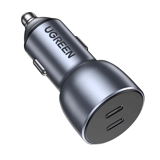 Автомобильное зарядное устройство Ugreen CD213 USB-C Fast Car Charger Space Grey - рис.0