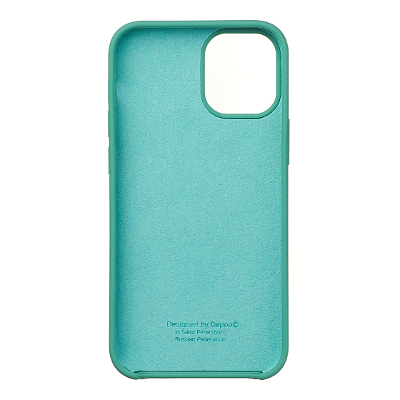 Чехол для смартфонов Deppa Liquid Silicone for Apple iPhone 12 Mini Green - рис.0