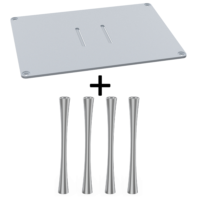 Стойка для Hi-Fi ddHiFi HS400 + SR180 x 4 Cool Gray/Silver - рис.0