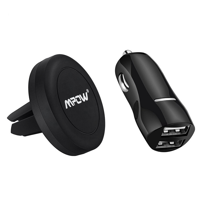 Автомобильный держатель для телефона Mpow car phone cradle and charger - рис.0