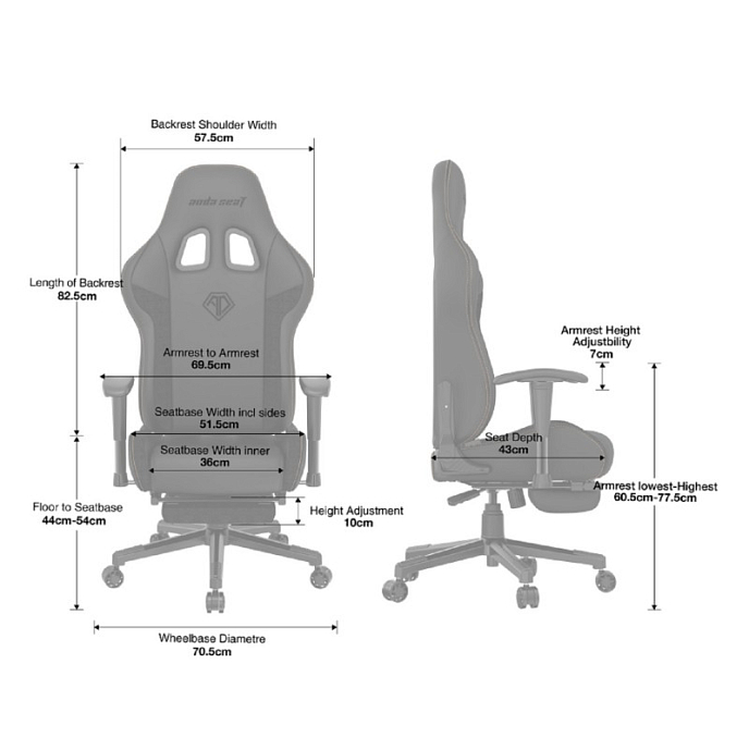 Компьютерное кресло AndaSeat Jungle Black - рис.7
