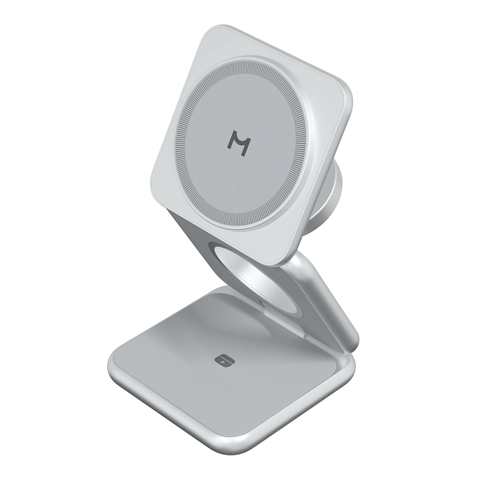 Беспроводная зарядка Magssory Fold for Apple Silver - рис.4