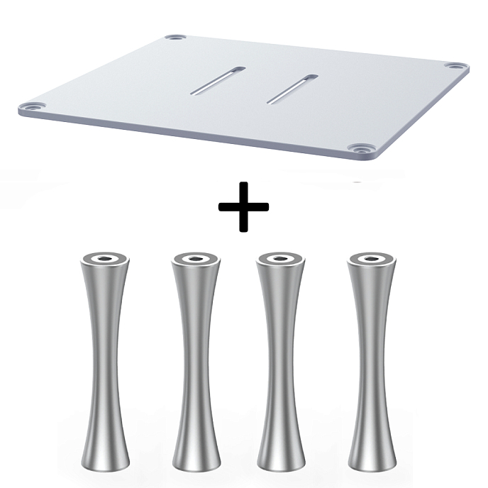 Стойка для Hi-Fi ddHiFi HS300 + SR85 x 4 Cool Gray/Silver - рис.0