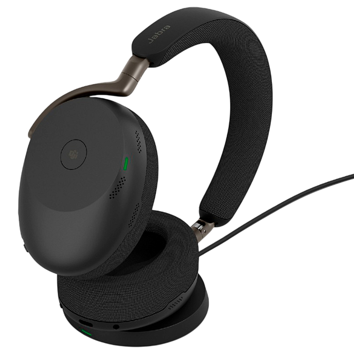 Гарнитура Jabra Evolve3 85 MS Link390a with Wireless Charging Pad Black - рис.6