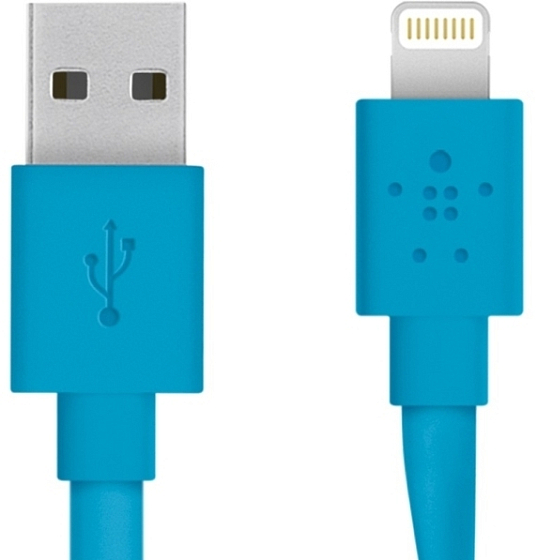 Кабель Belkin Mixit Flat Lightning to USB Cable Blue 1.2 m - рис.0