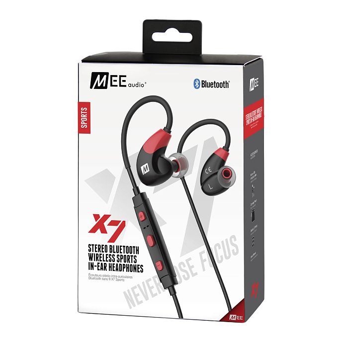 Беспроводные наушники MEE Audio X7 Wireless Red - рис.2