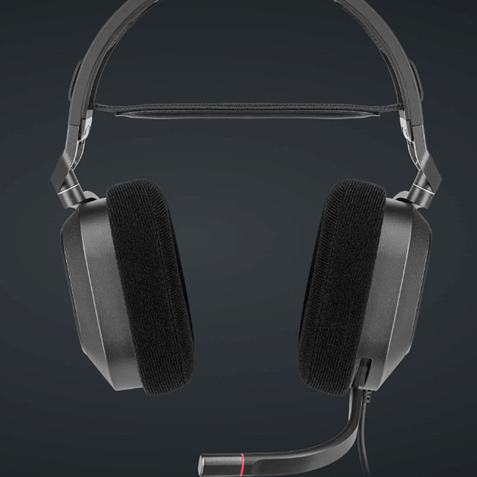 Игровая гарнитура Corsair HS80 RGB USB Carbon - рис.6